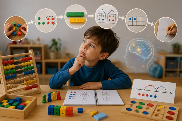 Etapele învățării operațiilor aritmetice pentru copiii cu discalculie